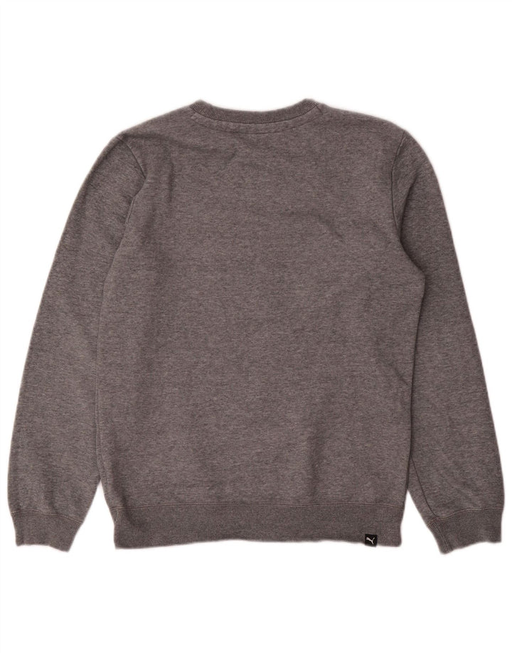 PUMA Sudadera con gráfico para niños 13-14 años Gris