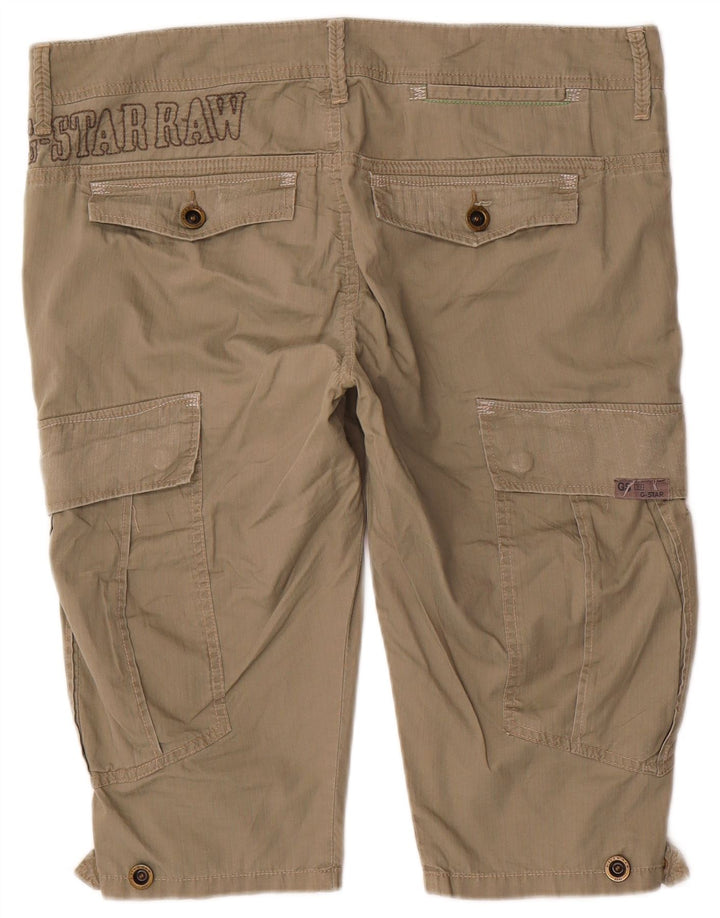 G-Star Bermudas tipo cargo para hombre, talla grande, W34, algodón beige