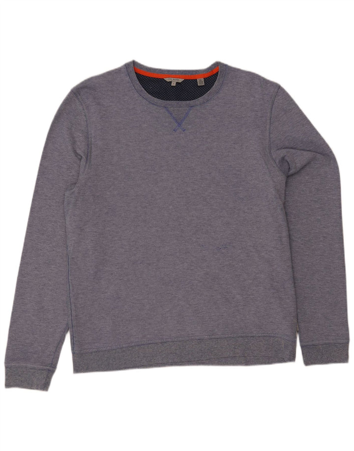 TED BAKER Sudadera para mujer Jumper Talla 6 2XL Algodón azul