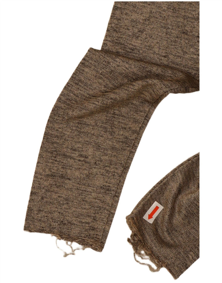 ZARA Jersey de cuello redondo para mujer, talla 40, talla pequeña, gris