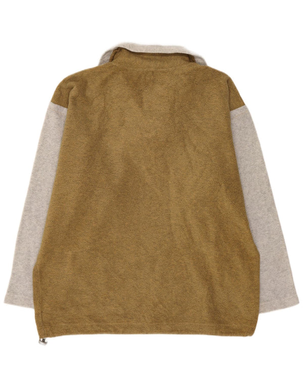 Jersey de forro polar con cuello con cremallera y diseño gráfico para hombre de Sreekstone Park, color gris medio