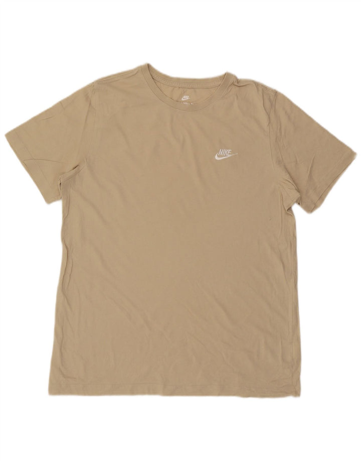 Nike - Camiseta para hombre, talla grande, color beige, algodón