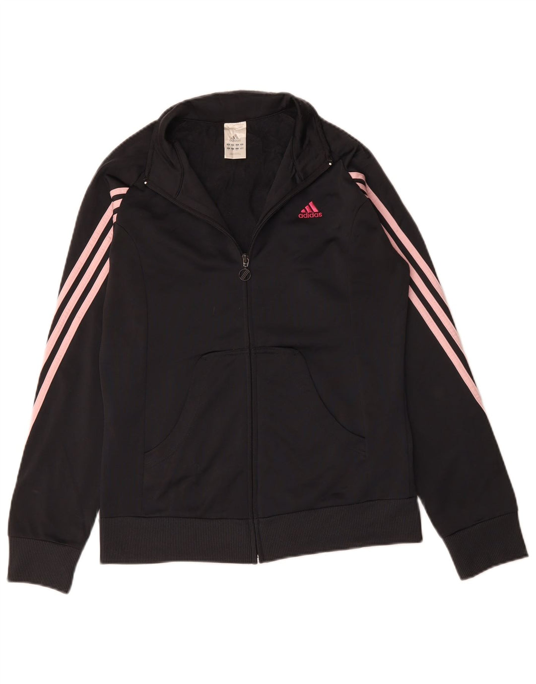 ADIDAS Chaqueta de chándal para mujer Reino Unido 14 Mediano Negro Poliéster