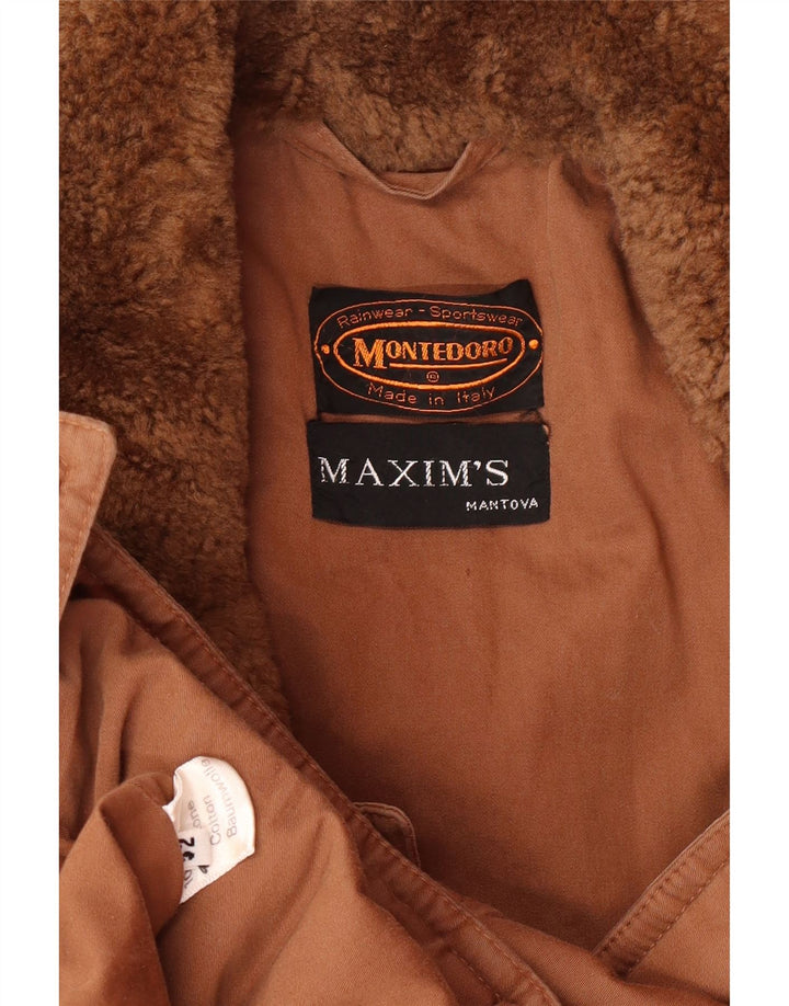 MONTEDORO Chaqueta Bomber Militar Hombre IT 52 XL Algodón Marrón