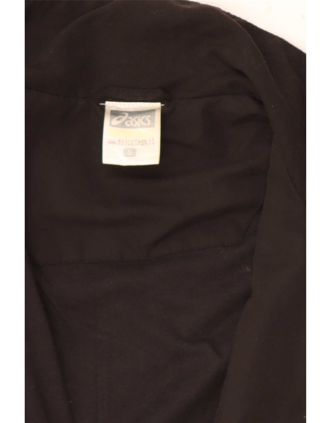 Asics Hombre Graphic Chándal Top Chaqueta Pequeña Negro Colorblock Poliéster