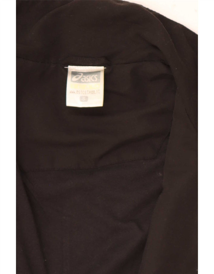 Asics Hombre Graphic Chándal Top Chaqueta Pequeña Negro Colorblock Poliéster
