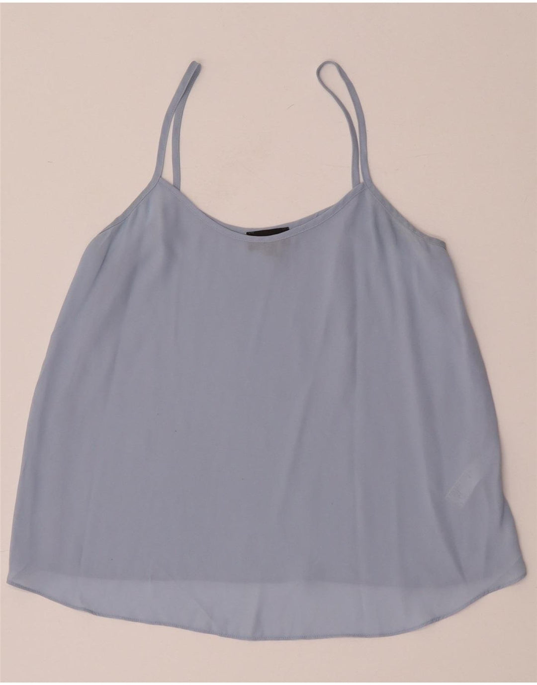 Topshop Top de tirantes extragrande para mujer UK 8 Small Poliéster azul