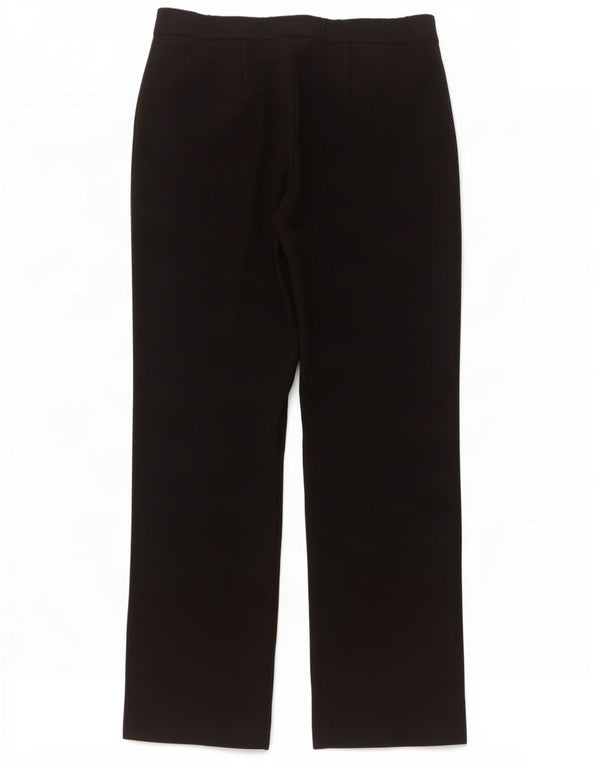 Marks & Spencer Pantalones Casuales Rectos para Mujer UK 10 Small W30 L28 Negro