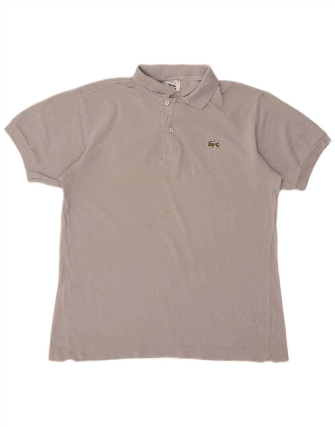 Polo Lacoste para hombre talla 4 algodón gris medio