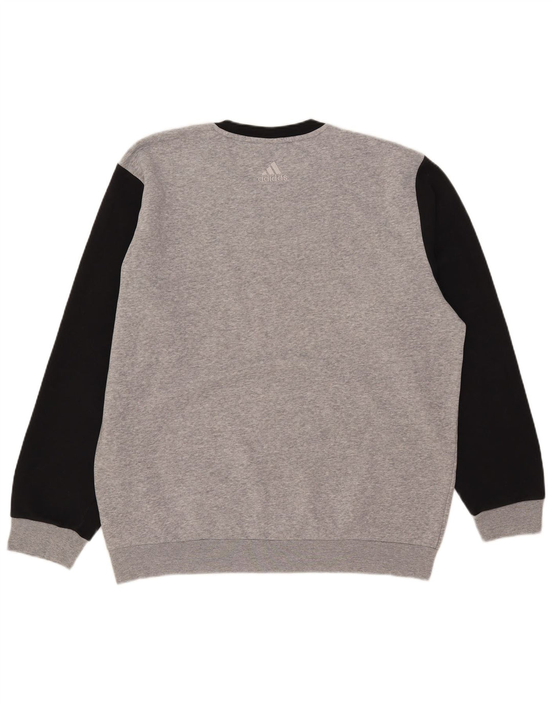 Adidas Hombre Sudadera Gráfica Jumper Large Gris Colorblock