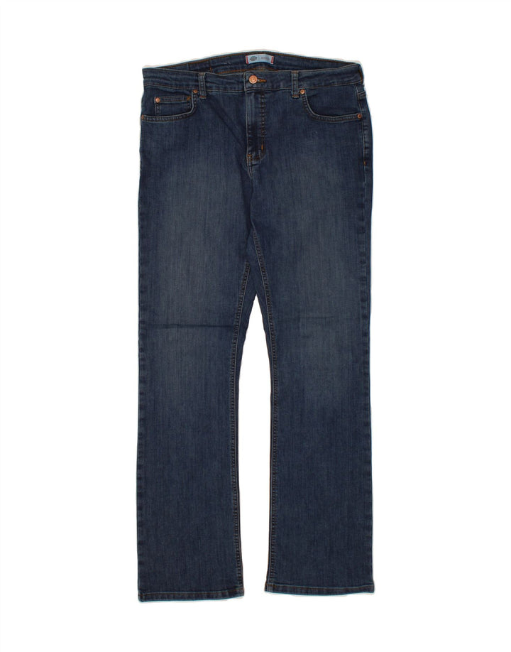 DICKIES Womens Bootcut Jeans US 12 Large W34 L32  Blue Cotton Vintage Dickies and Second-Hand Dickies from Messina Hembry 