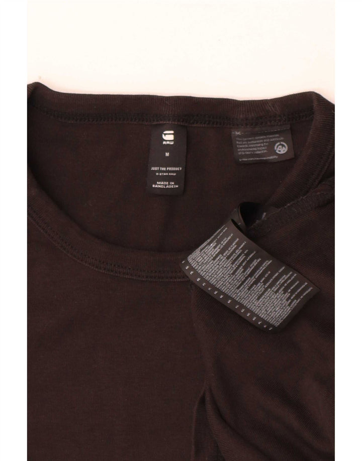 G-Star Hombre Top Manga Larga Algodón Negro Mediano