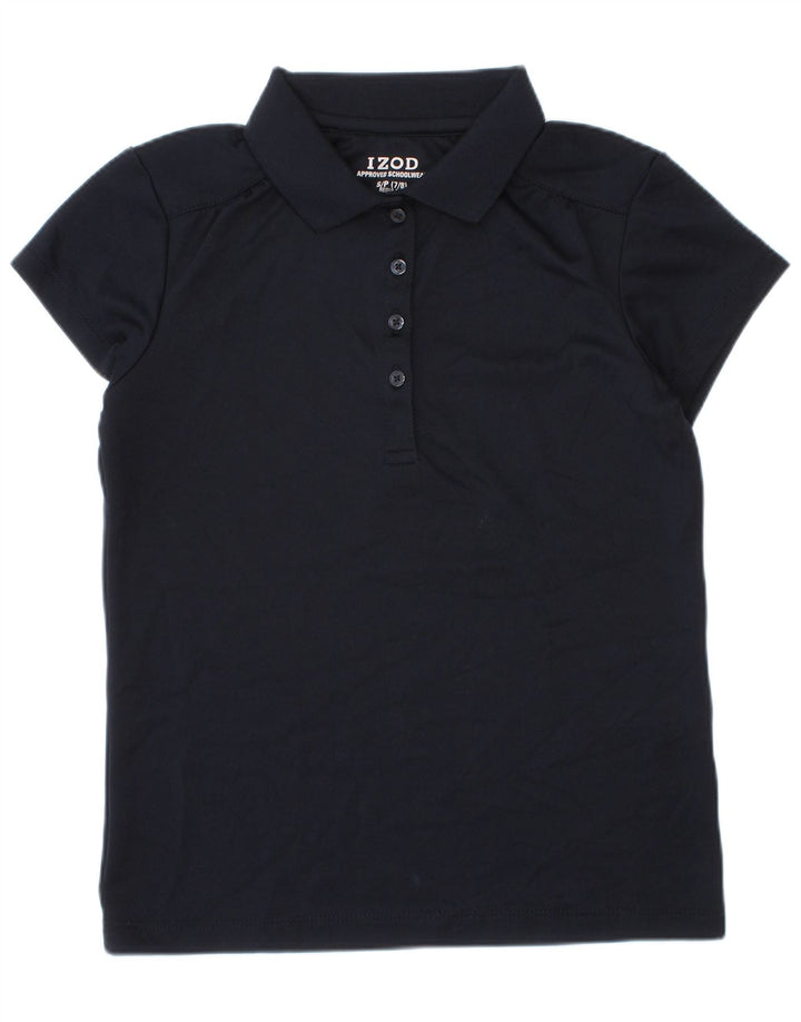 Izod Polo Regular Fit para Niñas 7-8 Años Small Azul Marino Poliéster