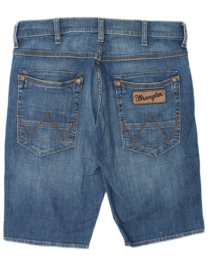 Wrangler Mens Crank Denim Shorts W31 Algodón Azul Medio