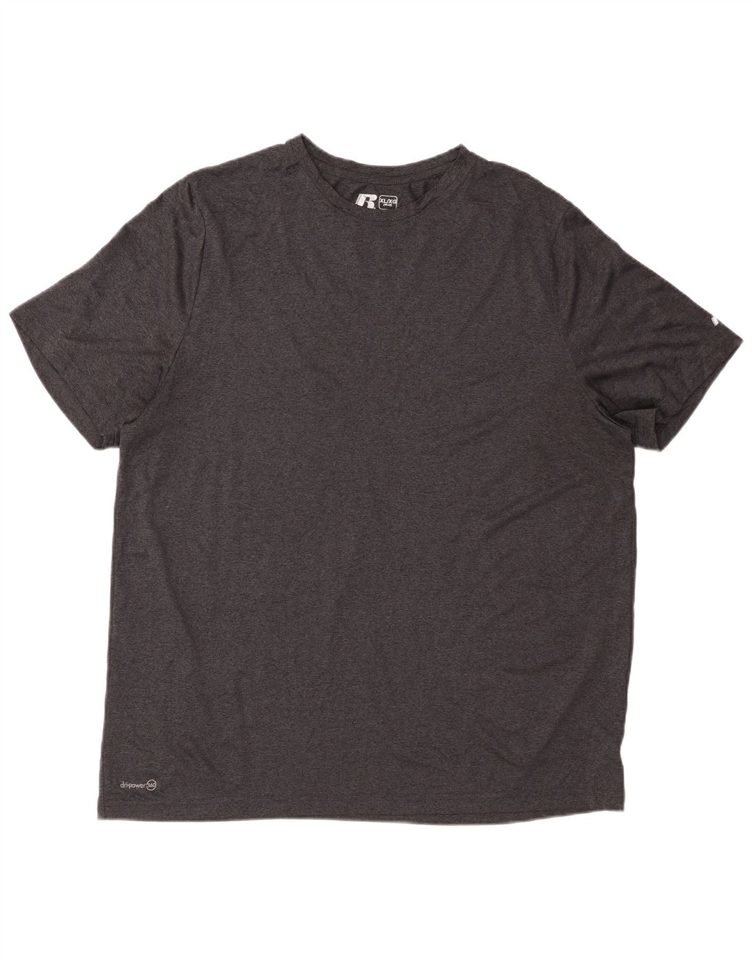 RUSSELL ATHLETIC Camiseta Dri-Power para hombre UK 46/48 XL Gris Poliéster