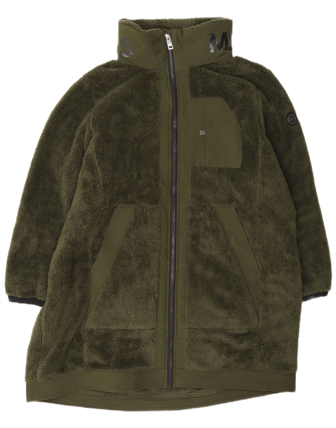 Michael Kors Abrigo polar para mujer UK 20 2XL Poliéster verde