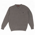 Marlboro Classics - Jersey con cuello en V para mujer, talla XL, lana gris