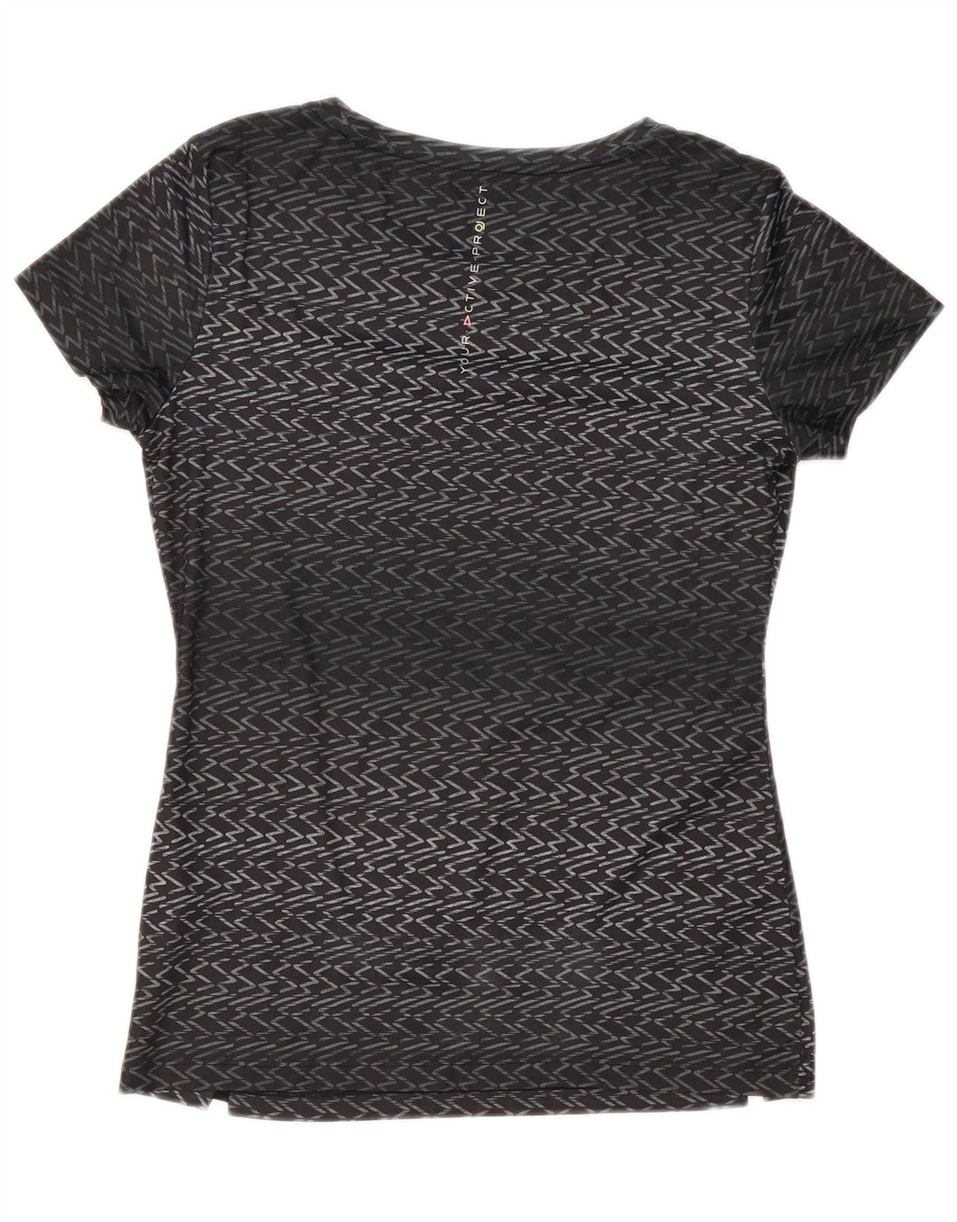 Lotto Camiseta para mujer Top UK 40 Medium Black Chevron Poliéster