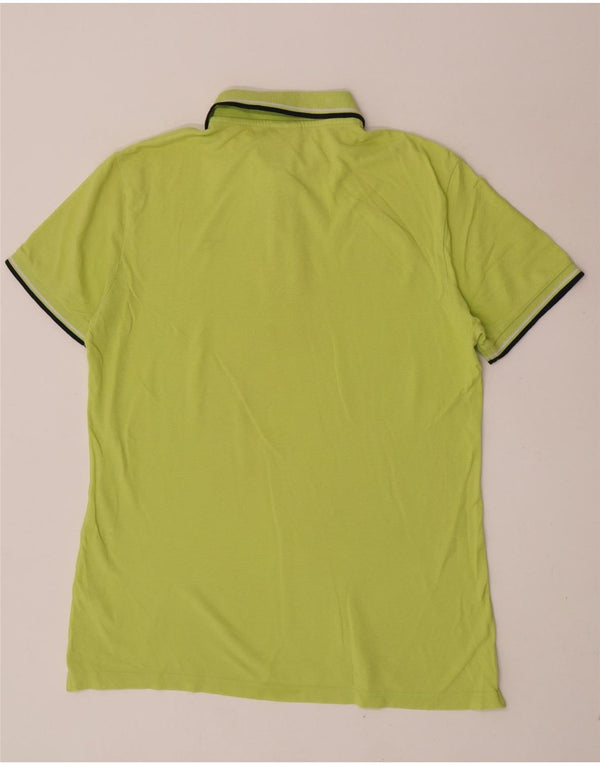 Diadora Polo Hombre XL Algodón Rayas Verde