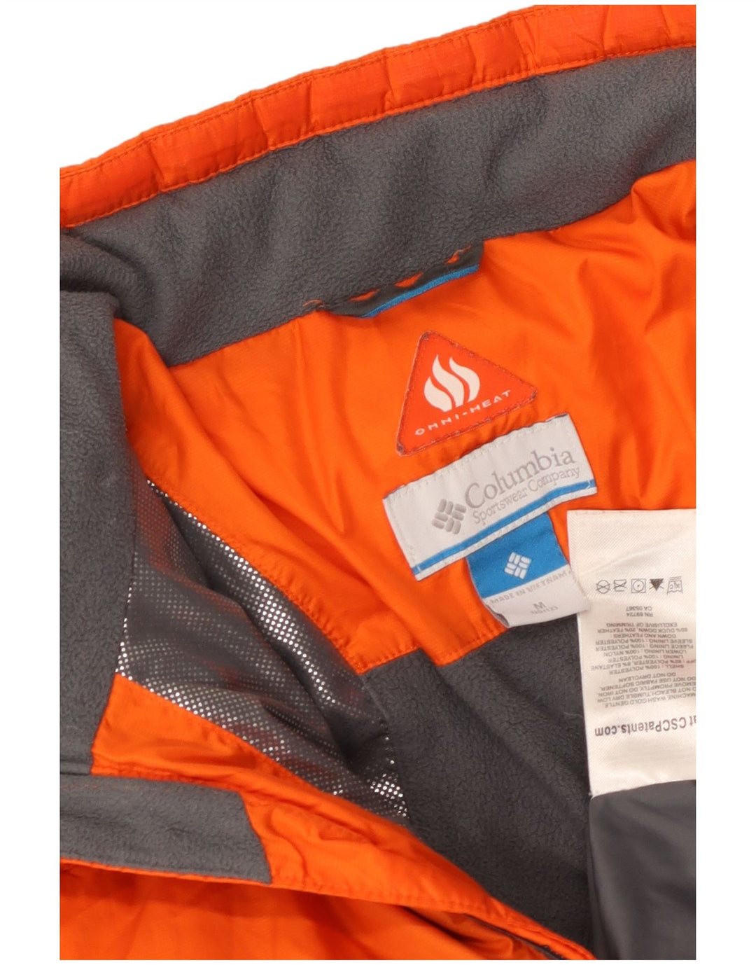 Columbia Chaqueta acolchada Omni-Heat para niño 10-11 años Poliéster naranja mediano