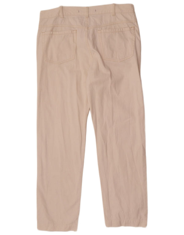 Incotex Pantalones casuales rectos para hombre W32 L30 Algodón blanco