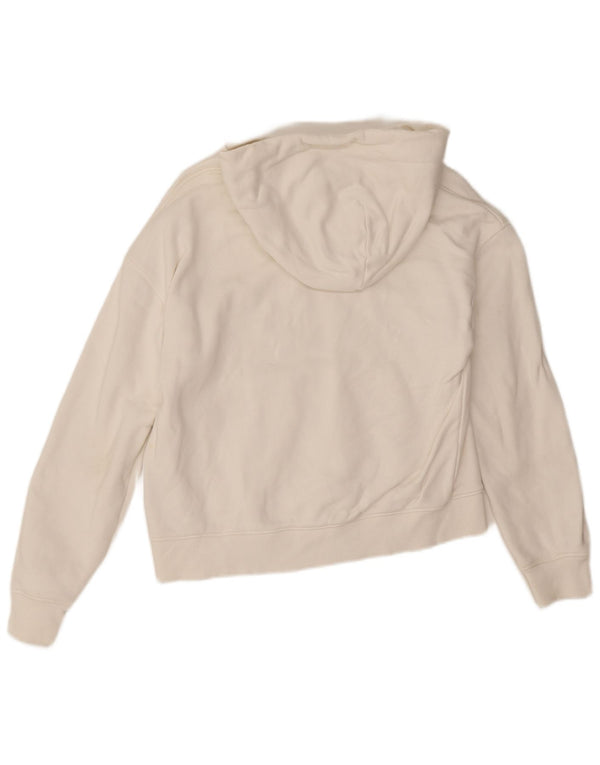 Tommy Hilfiger Jersey con capucha extragrande para mujer UK 10 Small White Cotton