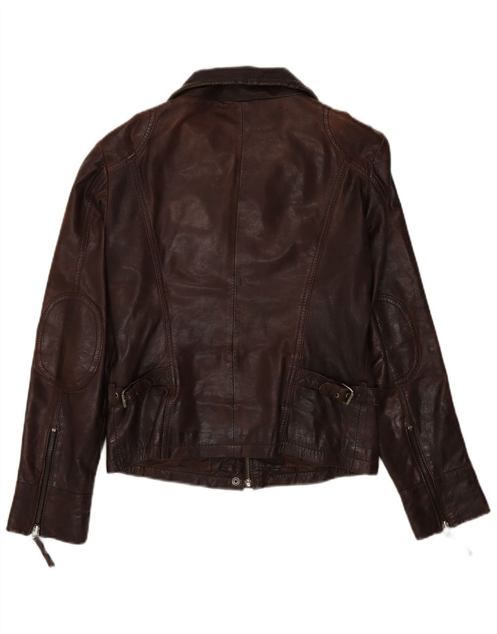 Gipsy Chaqueta de cuero para mujer Reino Unido 44 Grande Marrón