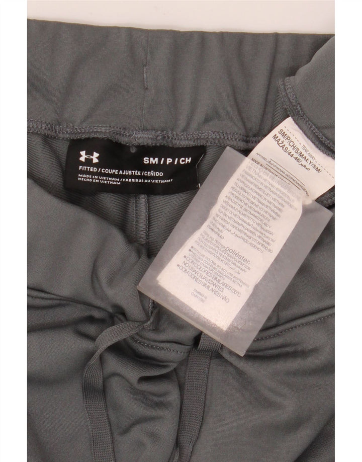 Under Armour Pantalones de chándal rectos para hombre, color gris pequeño, color block