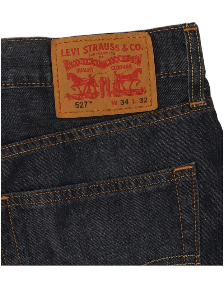 LEVI'S Vaqueros Bootcut 527 para hombre W34 L32 Algodón azul