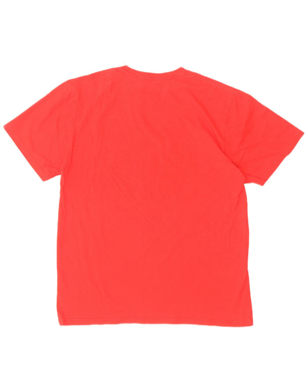 Adidas Camiseta gráfica Atlanta Hawks para hombre Top grande de algodón rojo