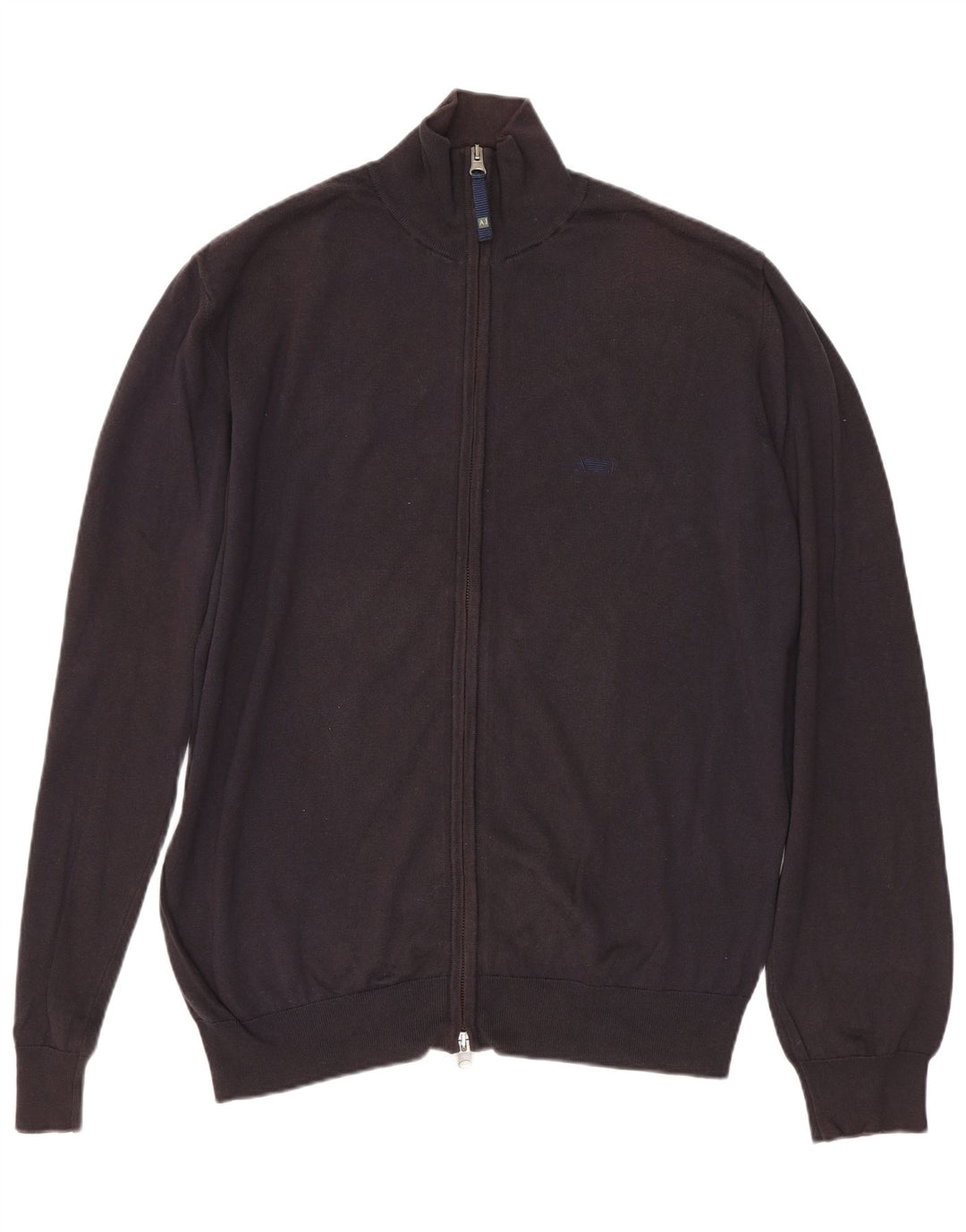 ARMANI JEANS Cárdigan para Hombre Suéter Medio Azul Marino Algodón