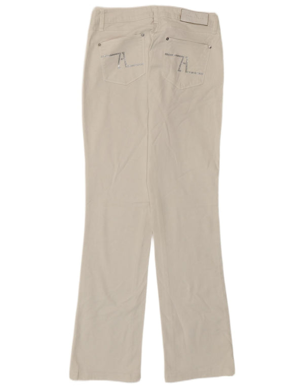 Zara Jeans Rectos Mujer EU 40 Medium W30 L30 Algodón Blanco