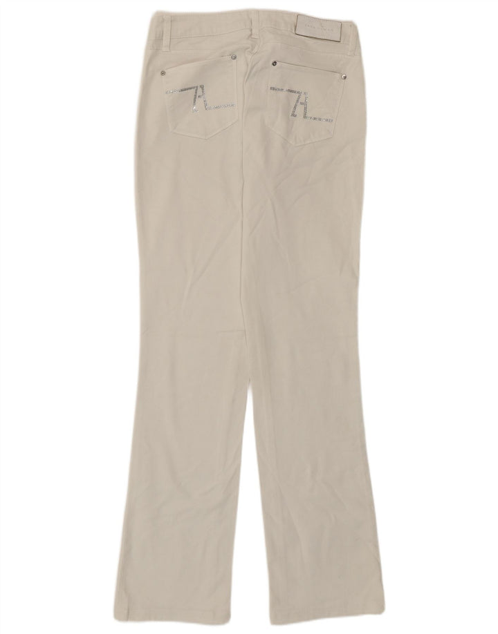Zara Jeans Rectos Mujer EU 40 Medium W30 L30 Algodón Blanco