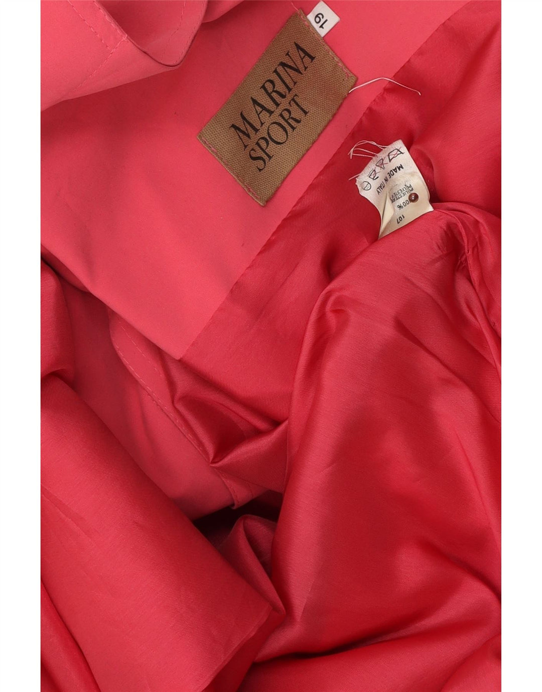 Marina Sport Abrigo extragrande para mujer Talla 19 Poliéster rosa pequeño