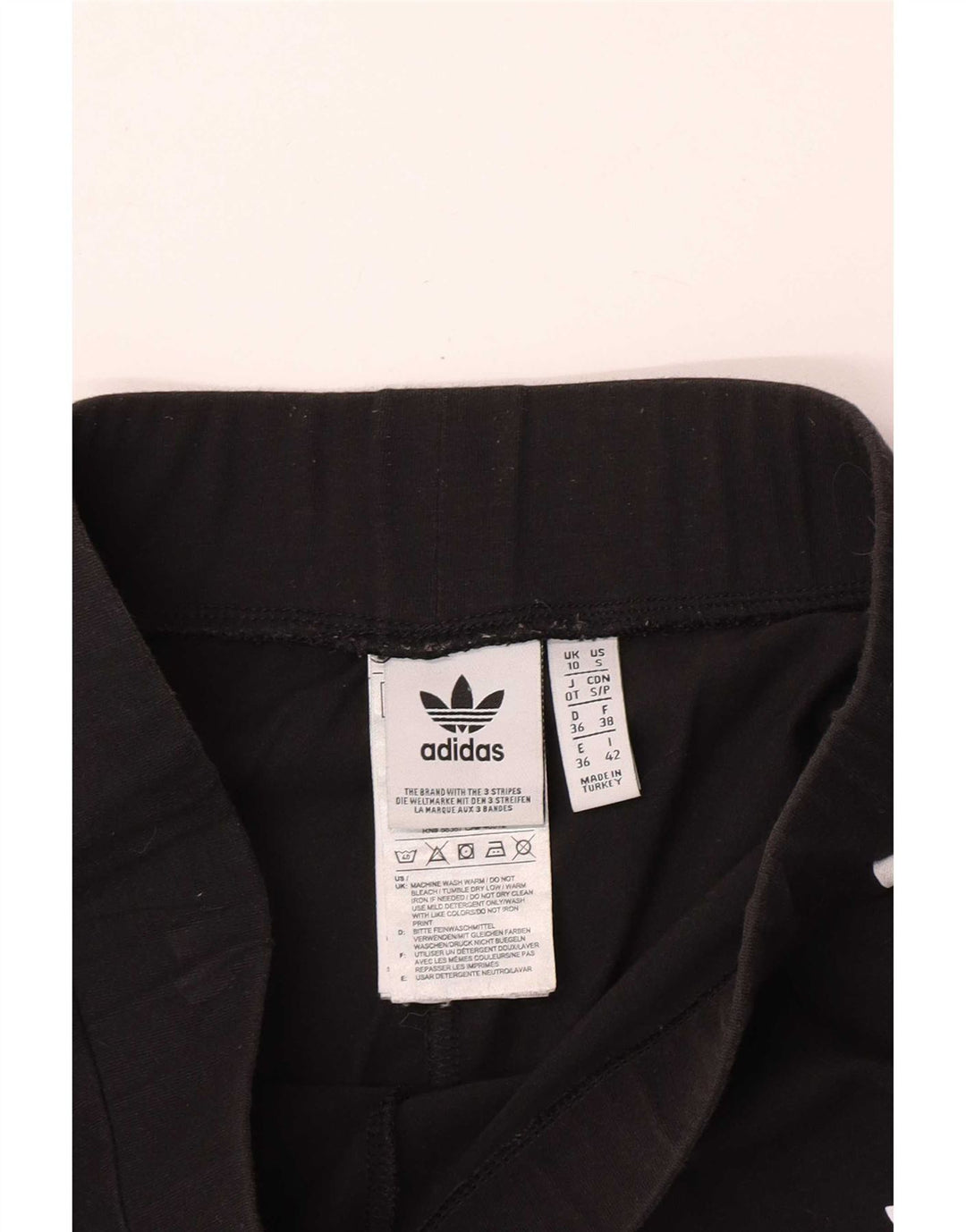 Adidas Leggings para mujer Reino Unido 10 Pequeño Algodón Negro