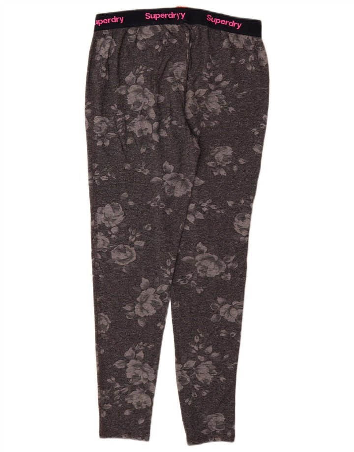 SUPERDRY Leggings gráficos para mujer UK 44 Algodón floral gris grande