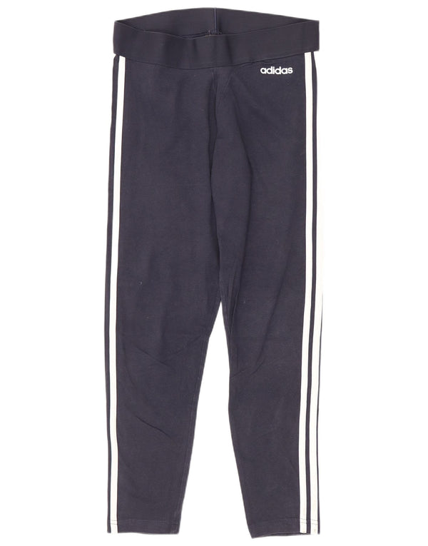 Adidas Leggings cortos para mujer UK 12/14 Medium Azul marino Algodón Deportes