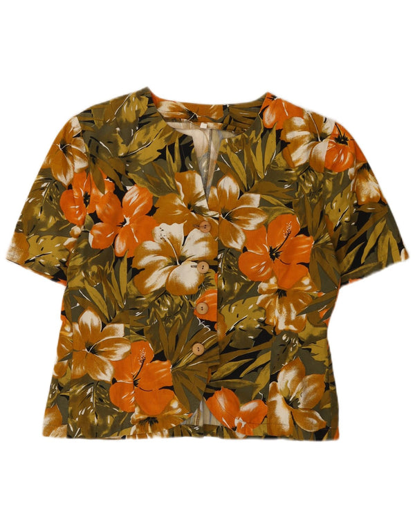 Blusa Lucia Mujer Manga Corta IT 46 Large Multicolor Floral