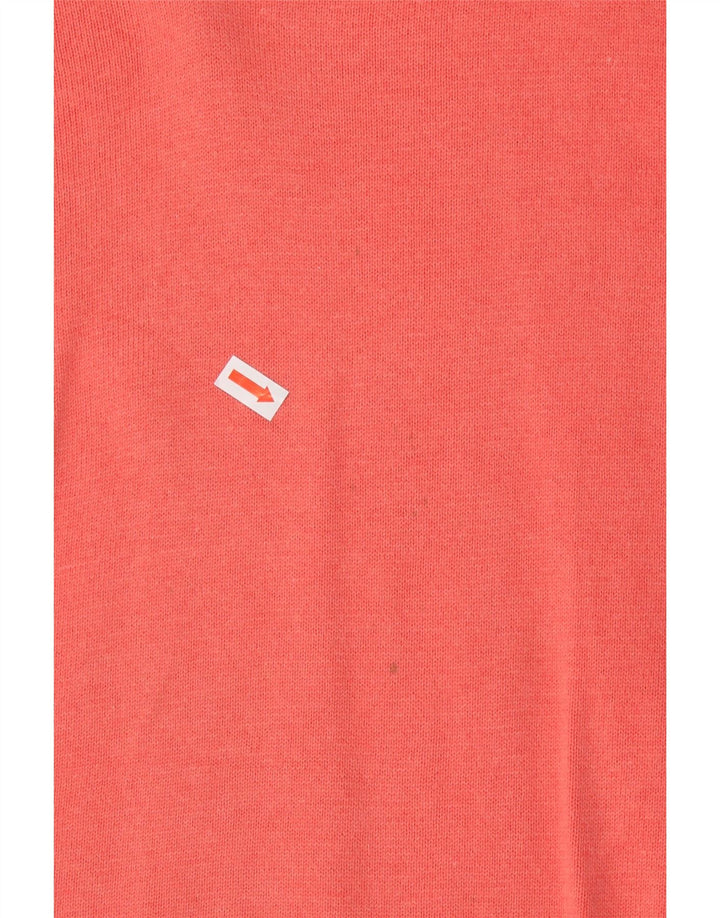 MASSIMO DUTTI Jersey Con Cuello En V Hombre Large Rosa Algodón