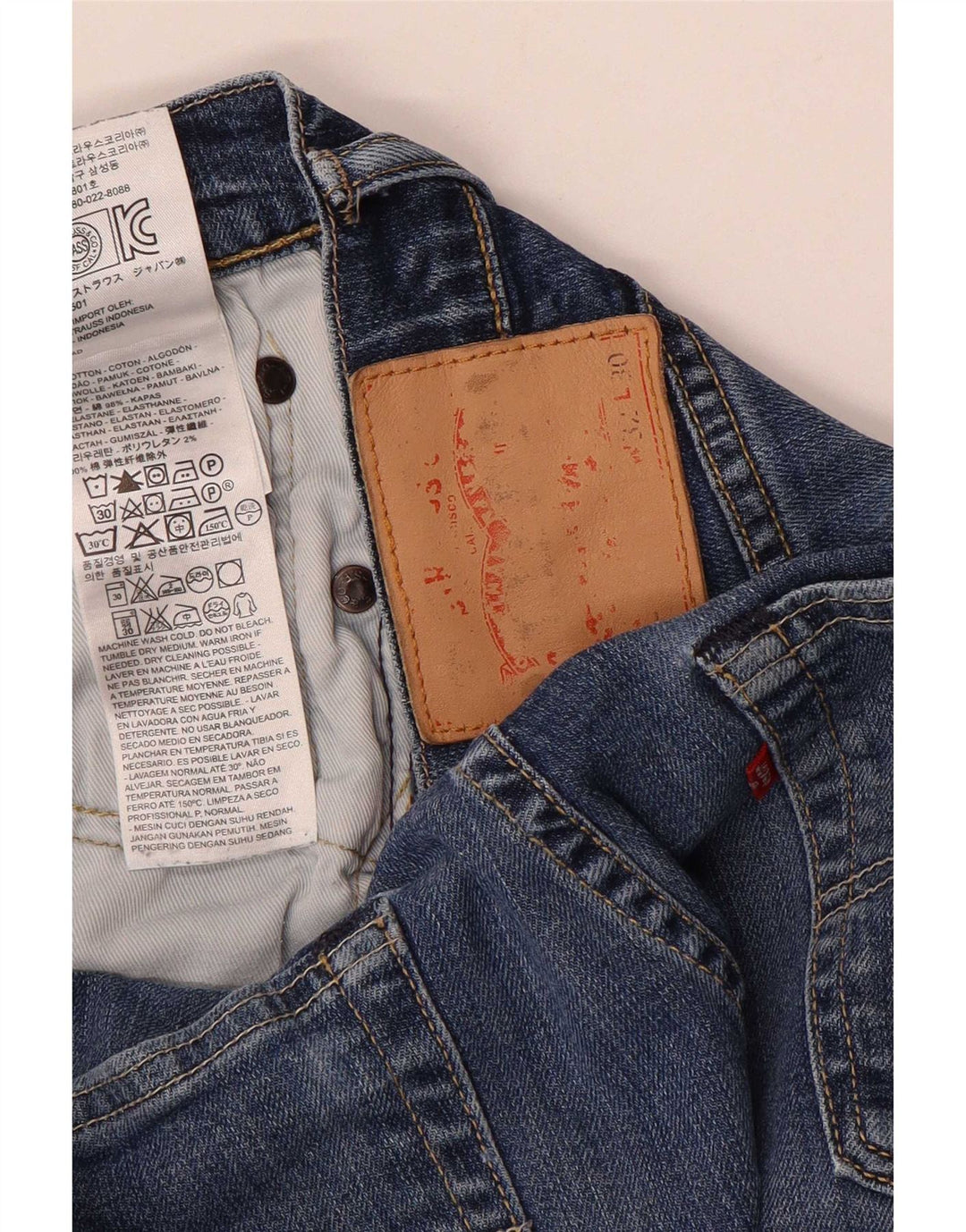 Vaqueros Levi's Mujer Slim W32 L28 Algodón Azul