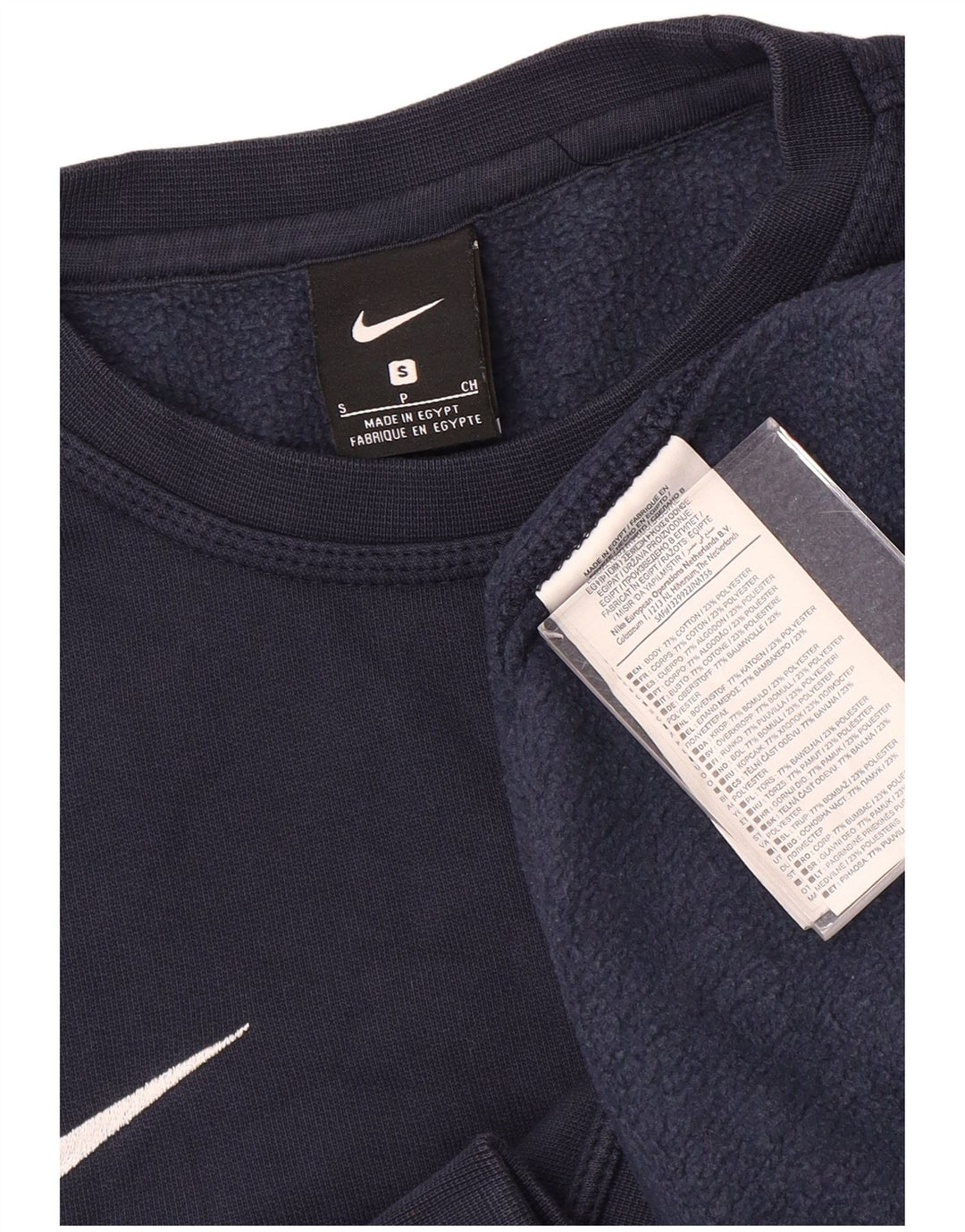 Nike Hombre Sudadera Jumper Small Azul Marino Algodón