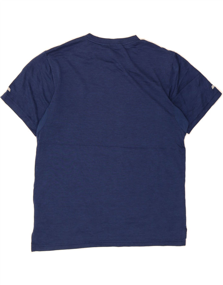 RUSSELL ATHLETIC Mens Dri-Power T-Shirt Top Small Navy Blue Polyester Vintage Russell Athletic and Second-Hand Russell Athletic from Messina Hembry 