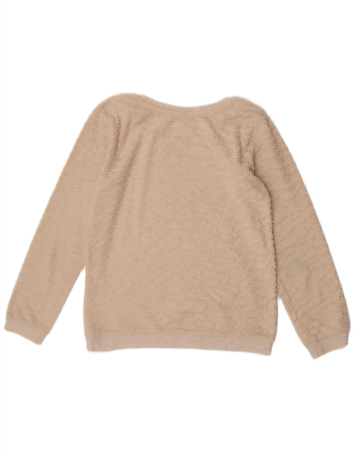 Zara Mujer Jersey De Lana Reino Unido 12 Medio Off White Poliéster