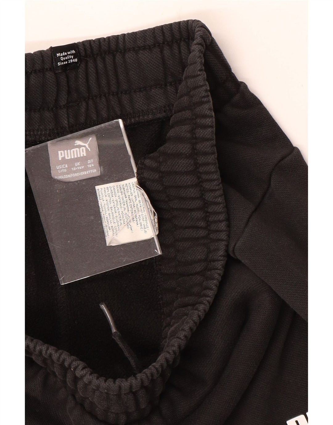 PUMA Pantalones de chándal para niño Joggers 13-14 años Negro Algodón