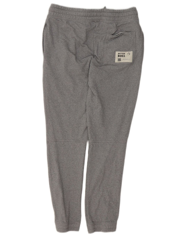 HUGO BOSS Pantalones de chándal para hombre Joggers Small Gris Algodón