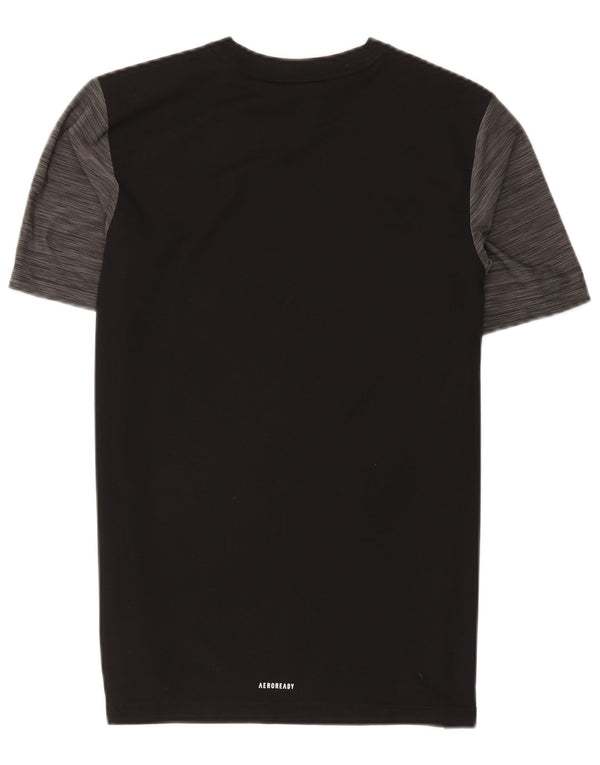 Adidas Camiseta gráfica Aeroready para niños 15-16 años Gris Colorblock