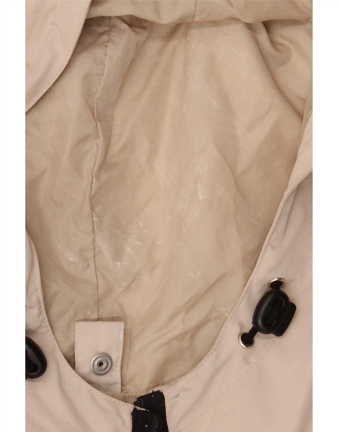 Armani Jeans Chubasquero con capucha para hombre IT 52 XL Poliéster beige
