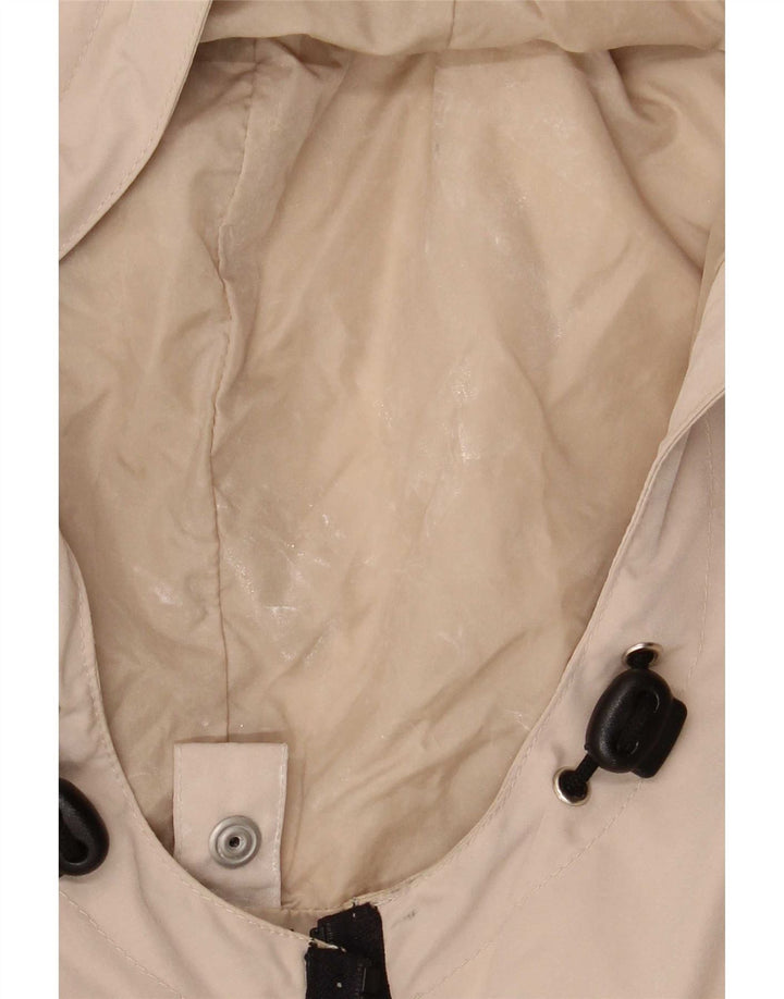 Armani Jeans Chubasquero con capucha para hombre IT 52 XL Poliéster beige