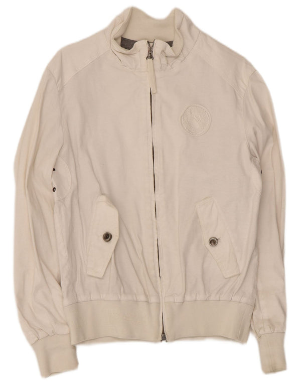Chaqueta bomber vintage para hombre IT 46 Viscosa blanca pequeña