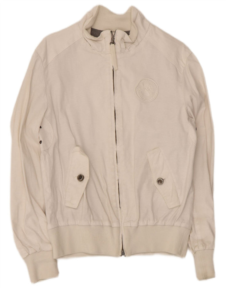 Chaqueta bomber vintage para hombre IT 46 Viscosa blanca pequeña